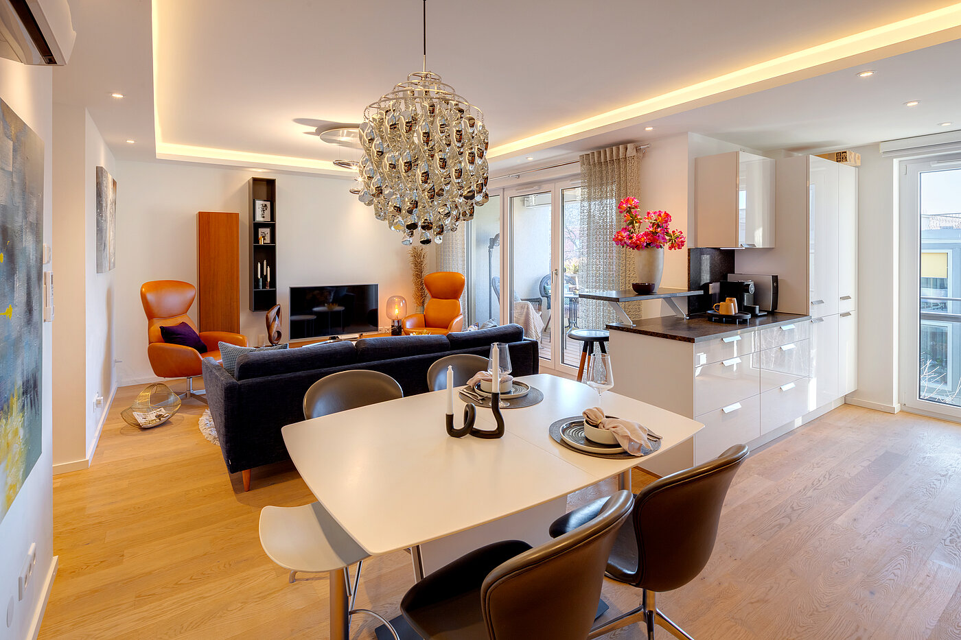 多层公寓 与 4 房间 | München-Bogenhausen | 70380 | Wohnzimmer...