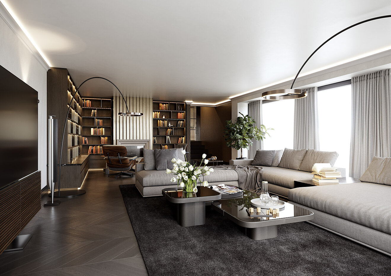 特殊房产 与 15 房间 | Bad Wiessee | 701592 | Landhaus Wohnbereich
