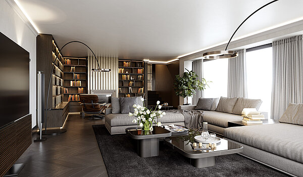 特殊房产 与 15 房间 | Bad Wiessee | 701592 | Landhaus Wohnbereich