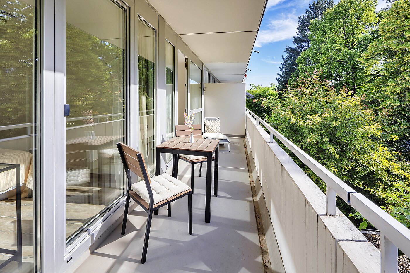 多层公寓 与 3.5 房间 | München-Bogenhausen | 70267 | Großer Balkon mit...
