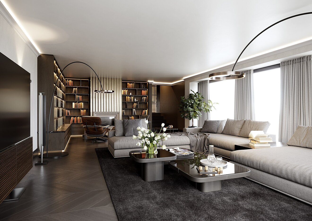 特殊房产 与 15 房间 | Bad Wiessee | 701591 | Landhaus Wohnbereich