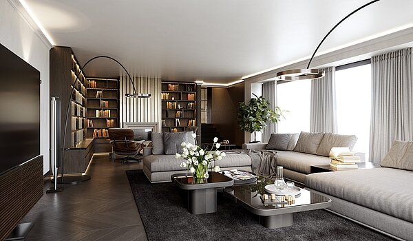 特殊房产 与 15 房间 | Bad Wiessee | 701591 | Landhaus Wohnbereich