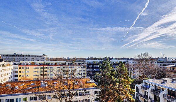 公寓 与 1 房间 | München-Schwabing | 70376 | Blick vom Balkon