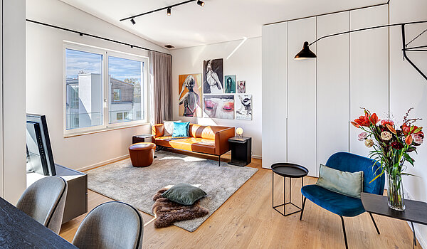 顶层公寓 与 2 房间 | München-Maxvorstadt | 704271 | Stylischer Wohn-...