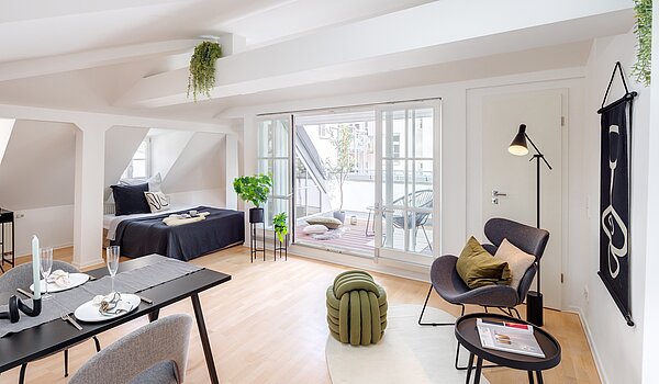 阁楼公寓 与 1 房间 | München-Sendling | 700402