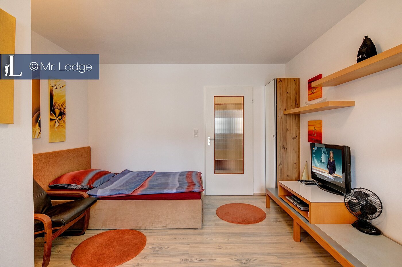 多层公寓 与 1 房间 | München-Milbertshofen | 1710ML5 | Blick zum Bett