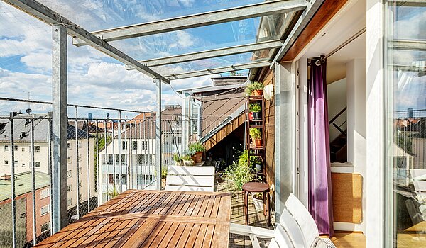 多层公寓 与 5 房间 | München-Neuhausen | 70140 | Sonniger Westbalkon