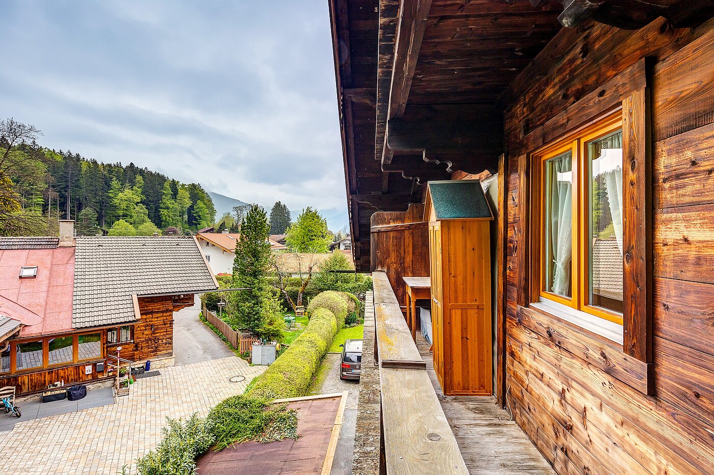 阁楼公寓 与 2 房间 | Bad Wiessee | 70017 | Blick vom Balkon