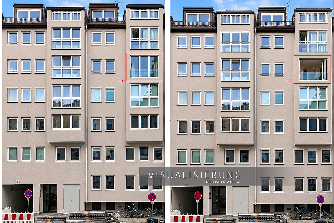 多层公寓 与 2 房间 | München-Isarvorstadt | 70459 | Hier mit Faltfenster, außen...