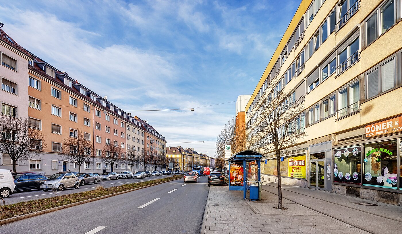 多层公寓 与 1.5 房间 | München-Au | 2112ML2 | Bushaltestelle vor der Tür