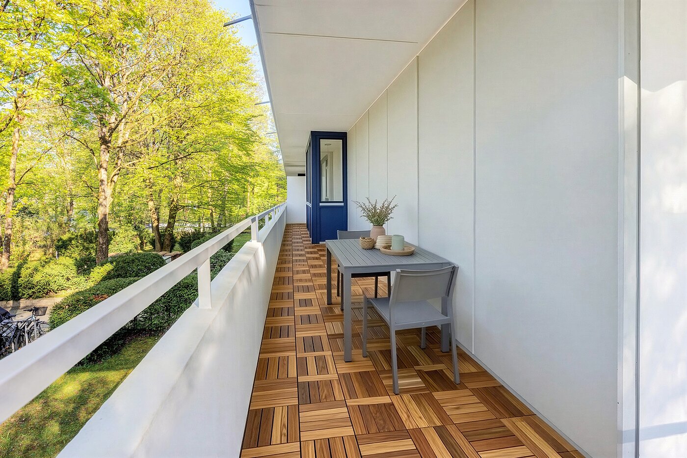 多层公寓 与 3.5 房间 | München-Bogenhausen | 703052 | Schattiger Nordbalkon
