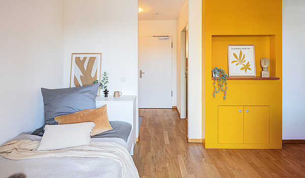 公寓 与 1 房间 | München-Ramersdorf | 70415 | Wohn- und Schlafzimmer