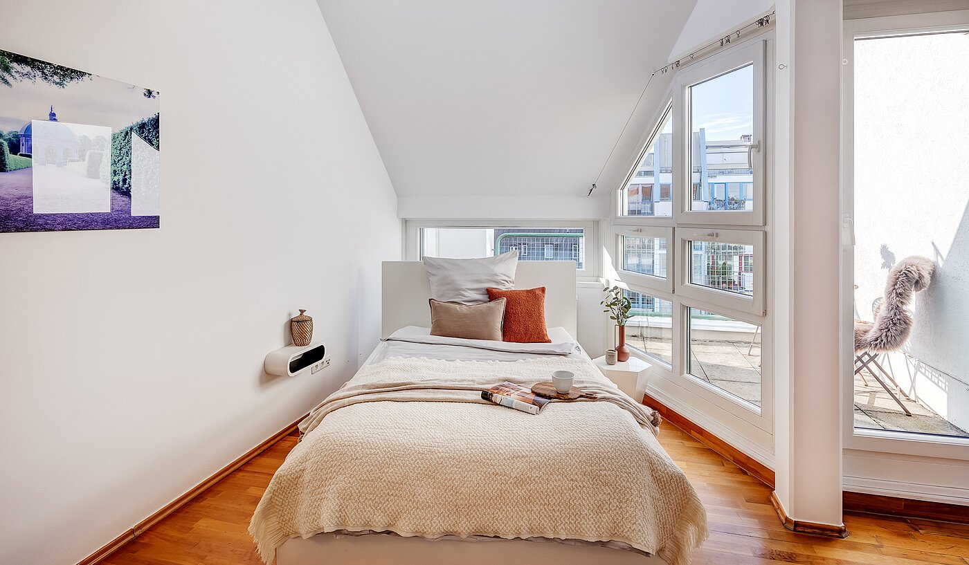 多层公寓 与 1 房间 | München-Maxvorstadt | 70165 | Erholsames Schlafen