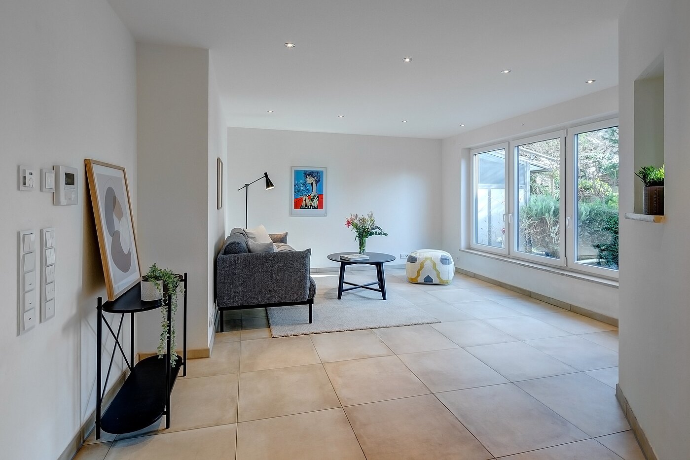 多层公寓 与 4 房间 | Ismaning | 700081 | Blick in den eigenen Garten