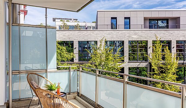 多层公寓 与 3 房间 | München-Neuhausen | 70489 | Sonniger Balkon