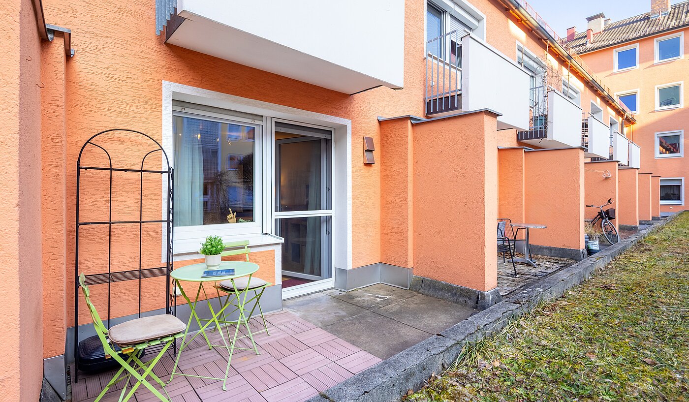 公寓 与 1 房间 | München-Sendling-Westpark | 70395 | Sonnige Südterrasse