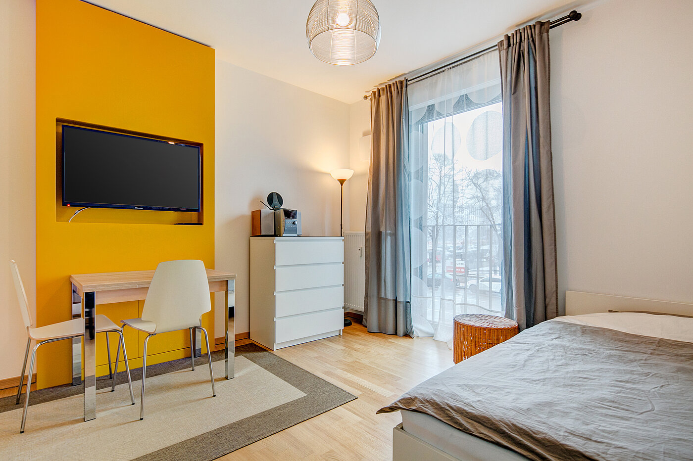 多层公寓 与 1 房间 | München-Ramersdorf | 70428 | Einrichtungsbeispiel