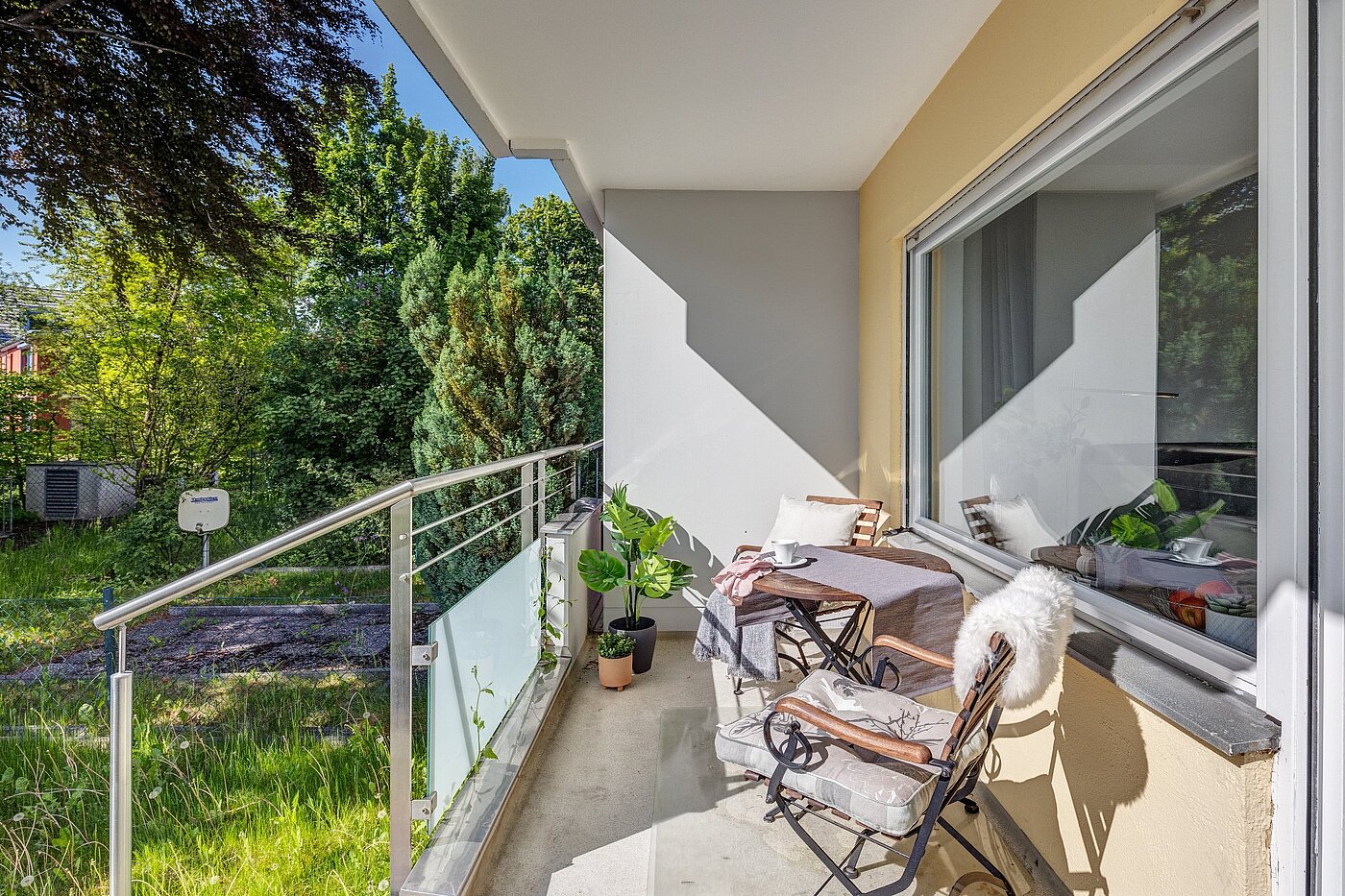 多层公寓 与 1 房间 | München-Freimann | 2105ML4 | Loggia  zum Garten...