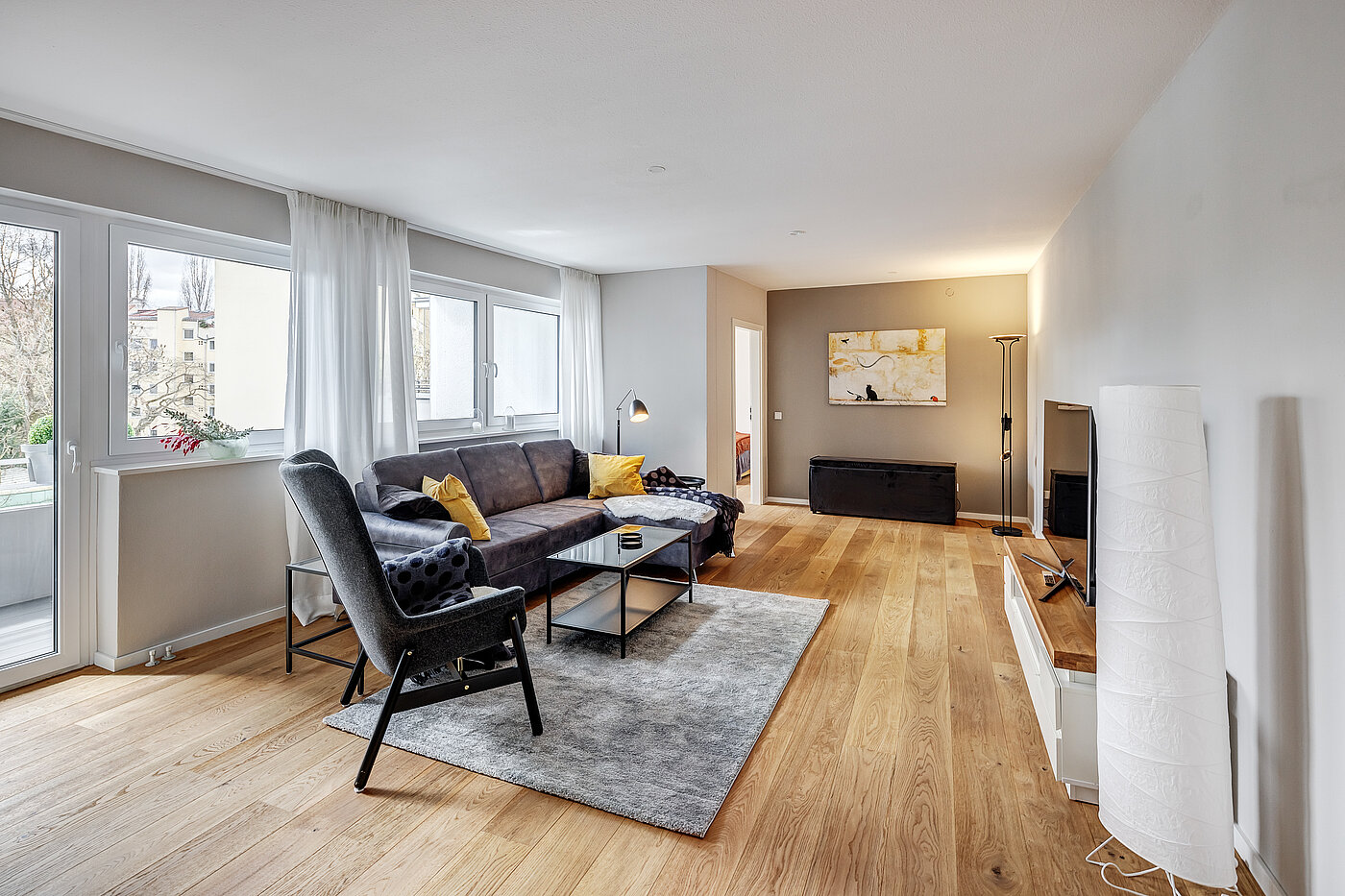 多层公寓 与 4 房间 | München-Au | 70423 | Wohnzimmer