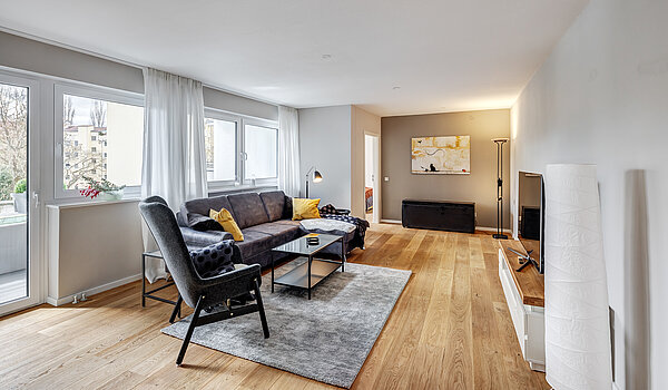 多层公寓 与 3 房间 | München-Au | 70423 | Wohnzimmer