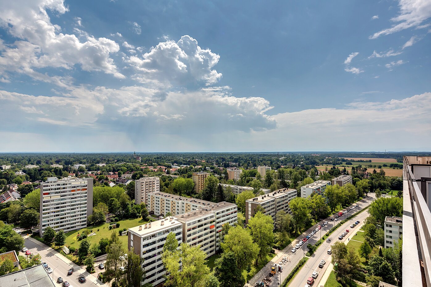 多层公寓 与 1 房间 | München-Forstenried | 2111ML1 | Ost-Süd Aussicht