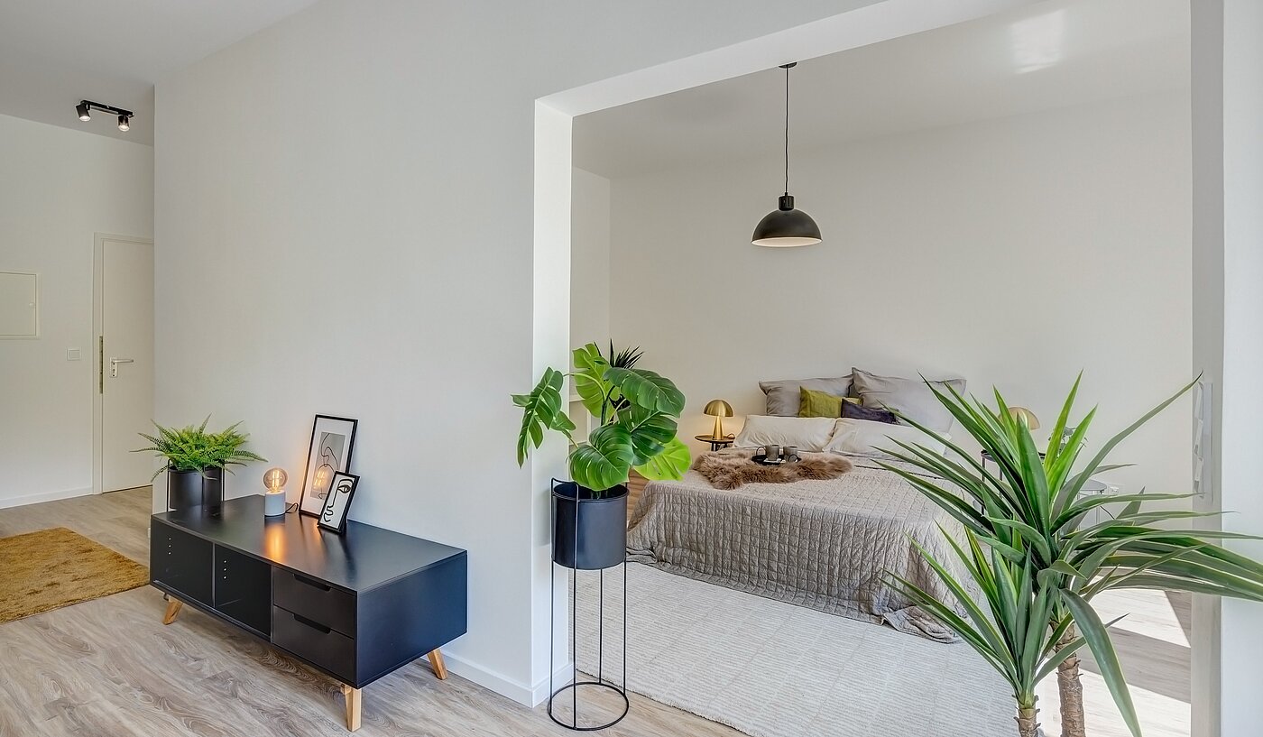 多层公寓 与 2.5 房间 | München-Obermenzing | 700191 | Blickrichtung Schlafzimmer