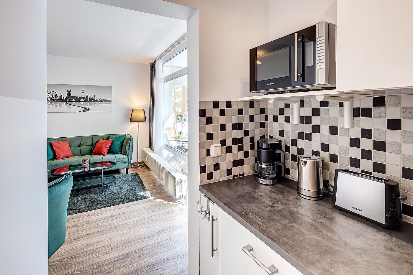 多层公寓 与 1 房间 | München-Ludwigsvorstadt | 70176 | ...mit allen Elektrogeräten