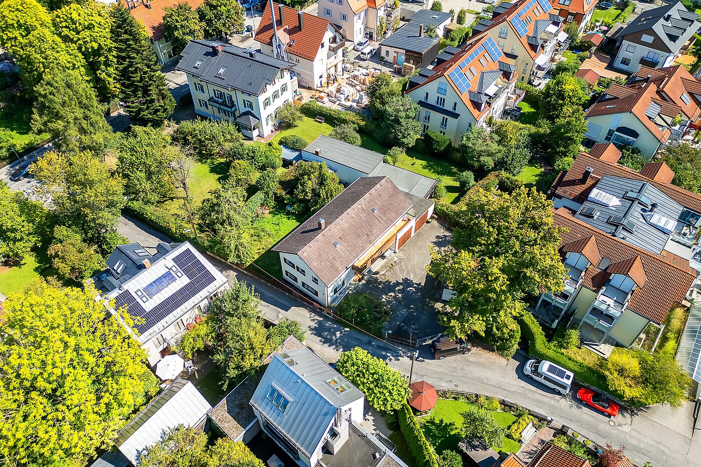 地块 | 770m² | München-Solln | 701111 | Luftaufnahme