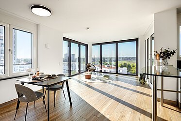 Obersendling：阿尔卑斯山脉日落景观中的独家三居室公寓——现房出售