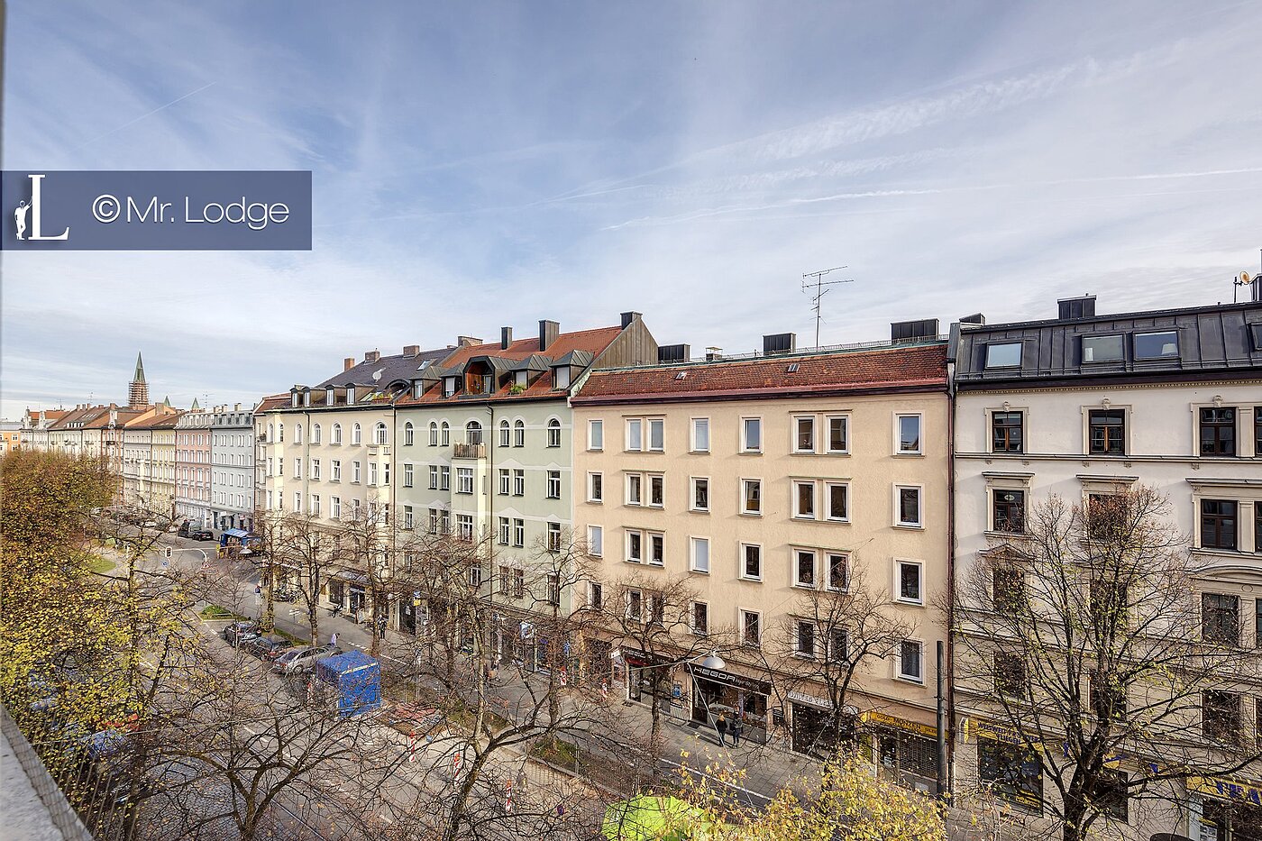 多层公寓 与 2.5 房间 | München-Haidhausen | 1710D2 | Aussicht vom Wohnzimmer