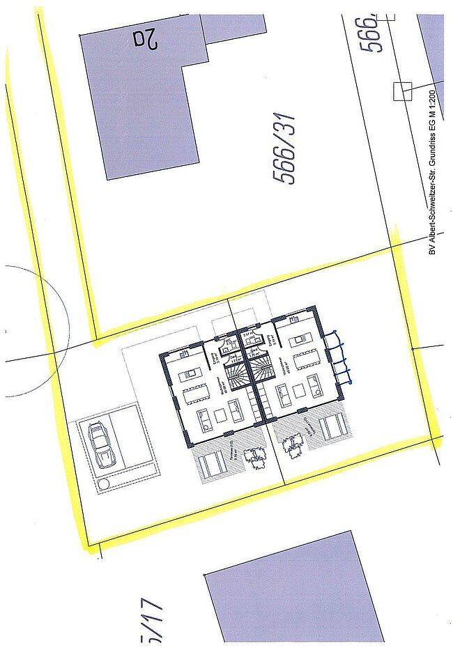 独栋住宅 与 5 房间 | Germering | 1712AK1 | Planung mit 2 DHH
