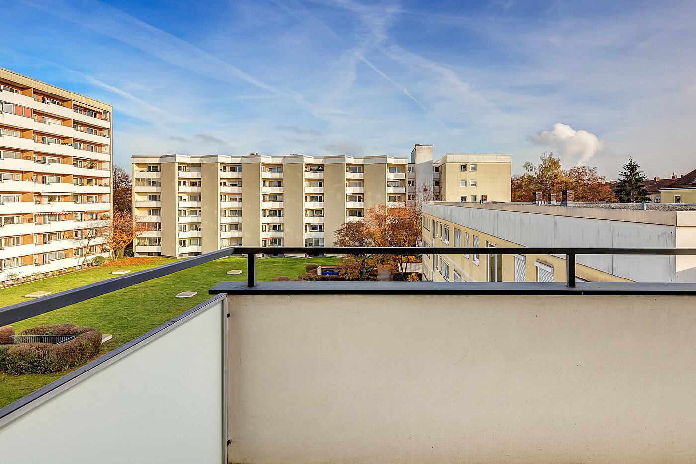 多层公寓 与 2 房间 | München-Freimann | 70158 | Aussicht vom Balkon