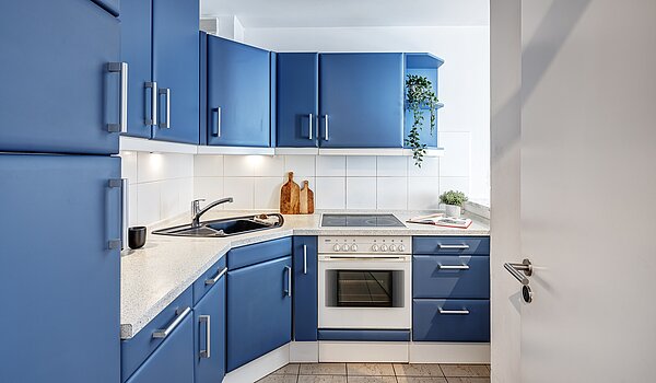 多层公寓 与 3 房间 | München-Schwabing | 2202ML12 | Die Küche, ein Blickfang...