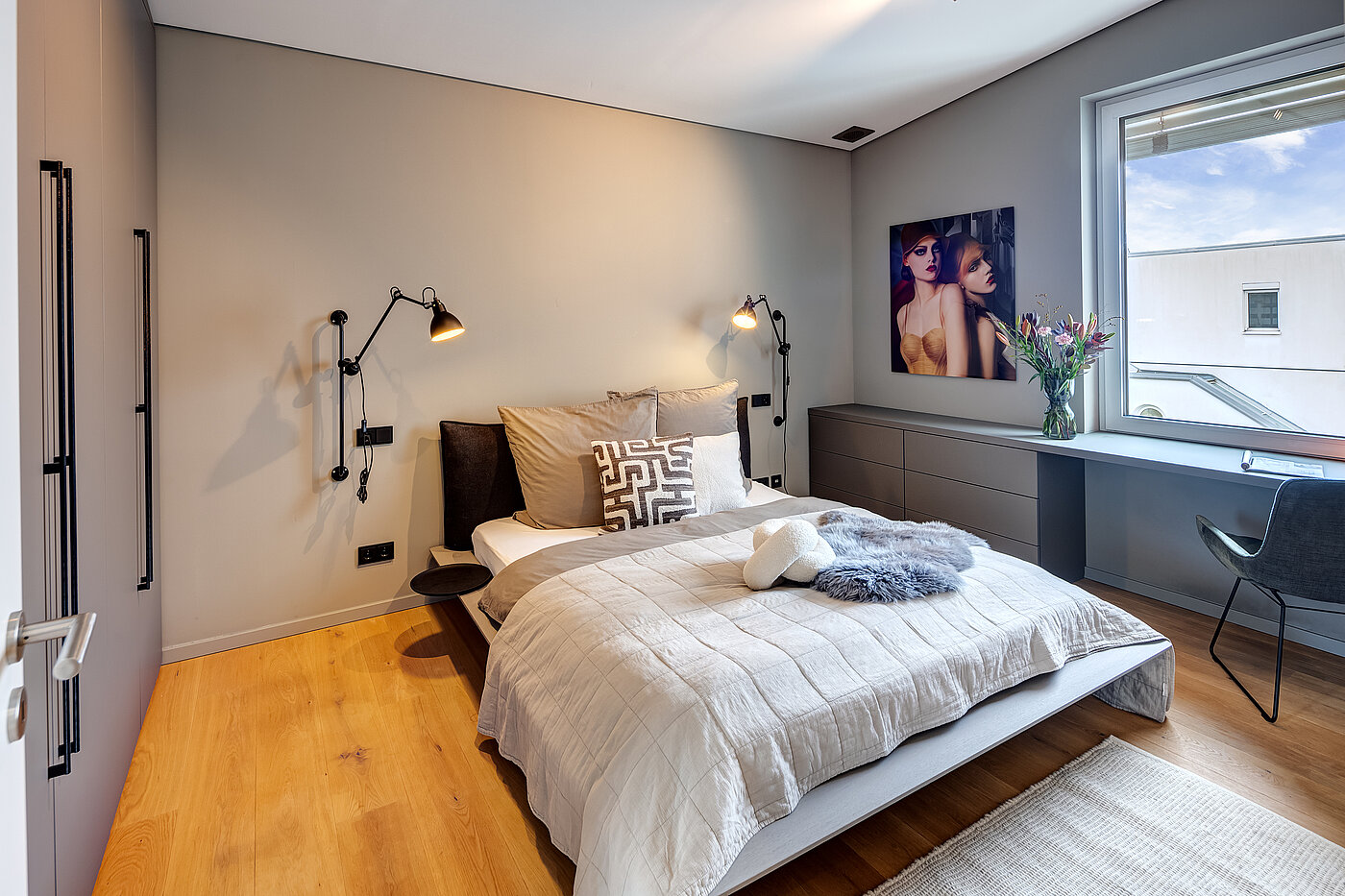 顶层公寓 与 2 房间 | München-Maxvorstadt | 704271 | Schlafzimmer mit...