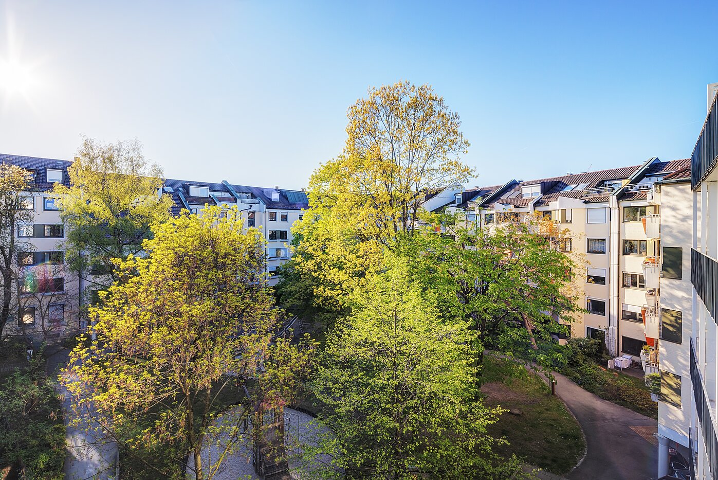 公寓 与 1.5 房间 | München-Bogenhausen | 70378 | ...mit Blick ins Grüne
