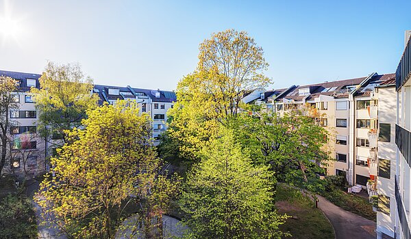 公寓 与 1.5 房间 | München-Bogenhausen | 70378 | ...mit Blick ins Grüne