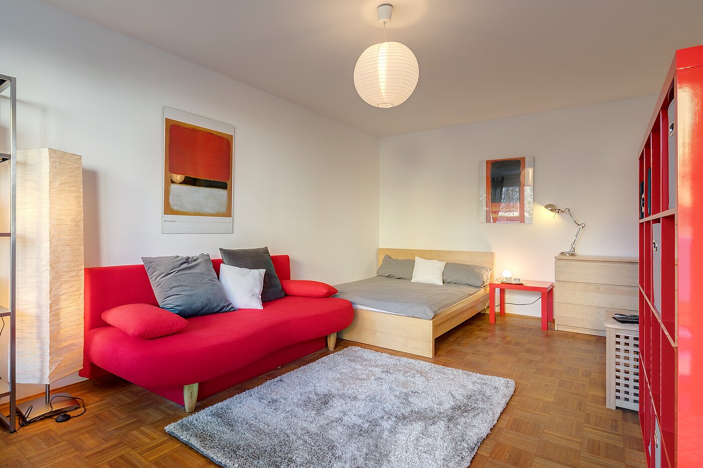多层公寓 与 1 房间 | München-Neuhausen | 2301ML8 | Gemütlicher Wohn- Schlafbereich