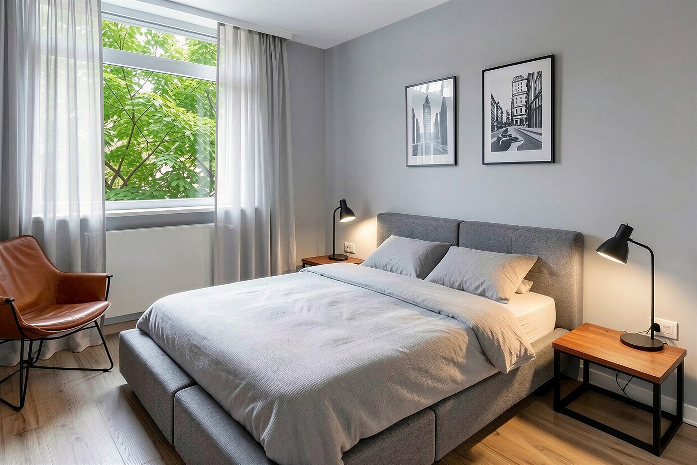 多层公寓 与 4 房间 | München-Aubing | 70276 | KI-generiertes Möblierungsbeispiel
