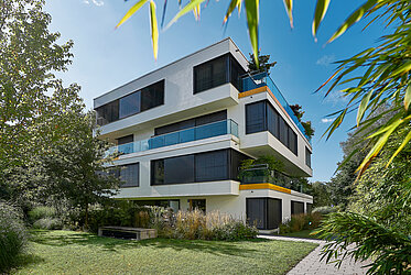 Thalkirchen：伊萨尔河畔的现代生活--独特地段的设计师花园公寓