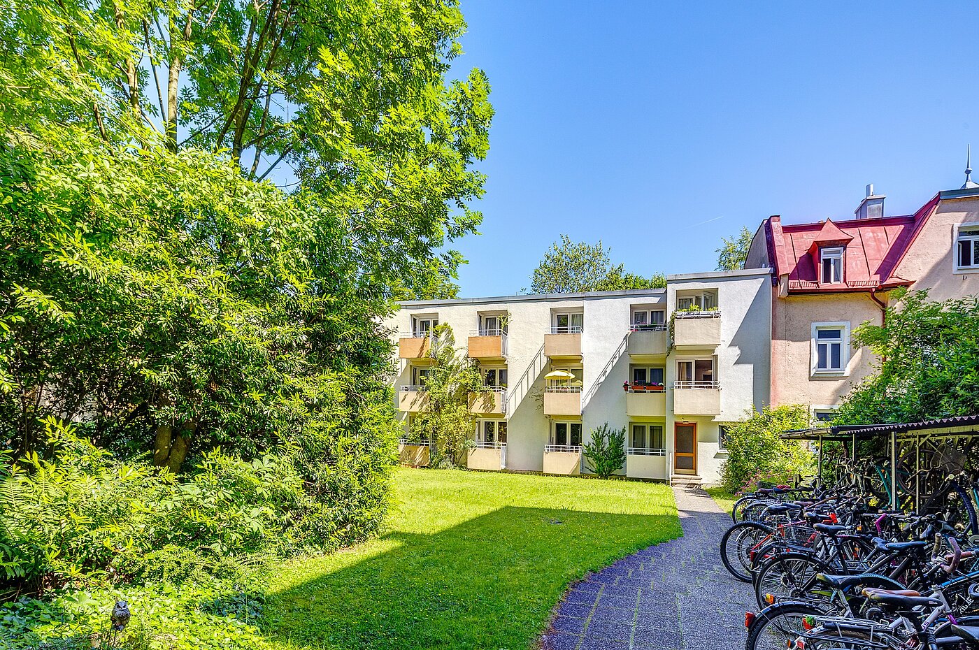 多层公寓 与 1 房间 | München-Schwabing | 2210ML3 | ...im grünen Innenhof