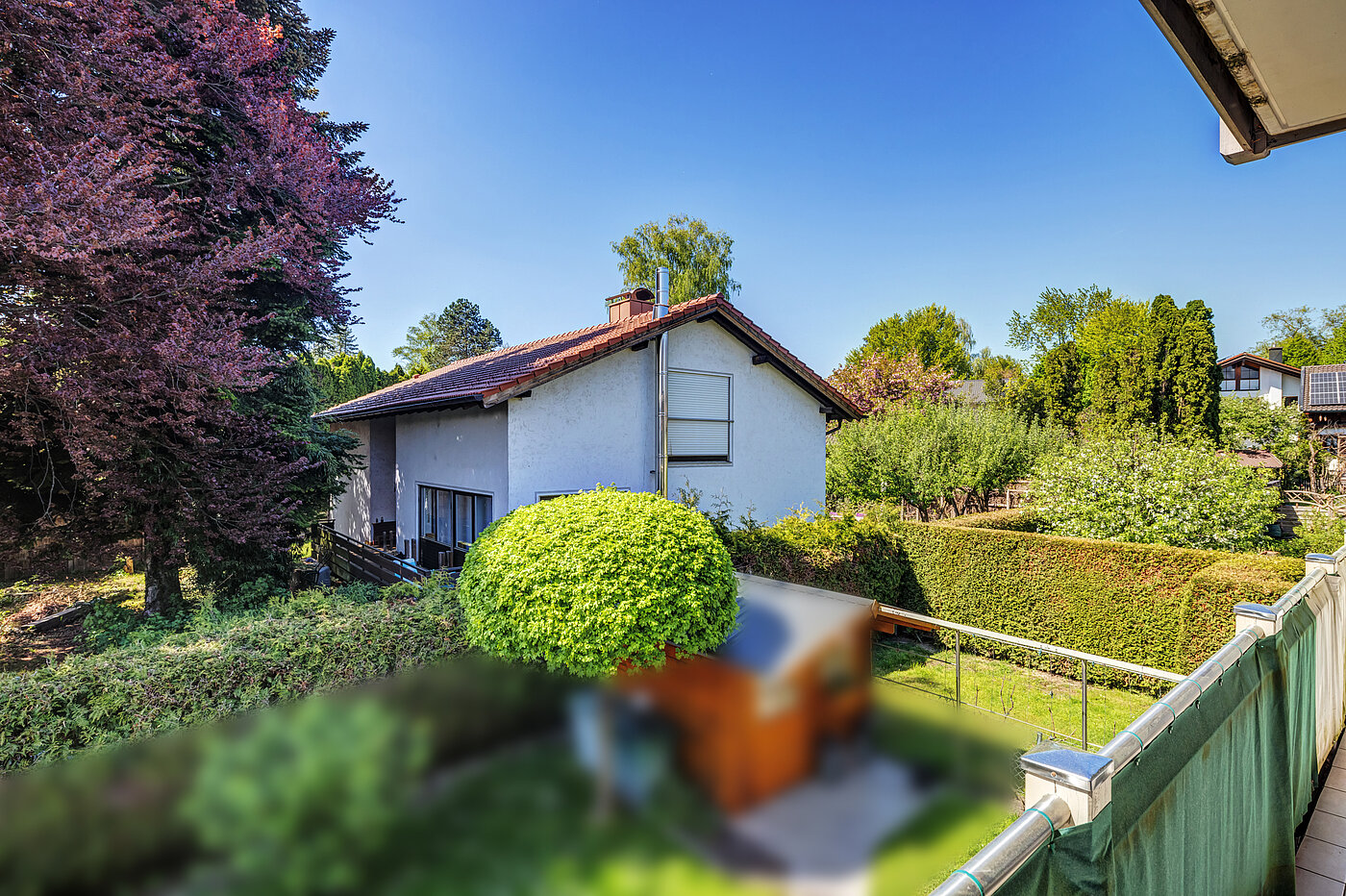 多层公寓 与 3.5 房间 | Bad Aibling | 70442 | Blick vom Westbalkon