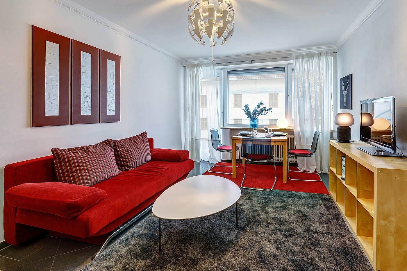多层公寓 与 2 房间 | München-Milbertshofen | 701801 | Gemütliches Wohnzimmer...