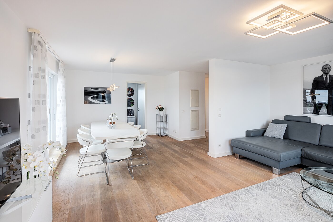 顶层公寓 与 3 房间 | München-Riem | 70468 | Wohnzimmer