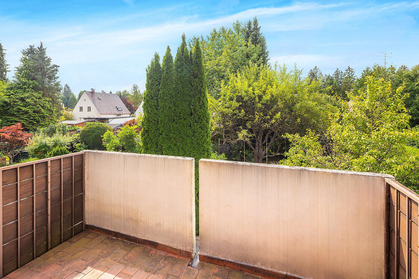排角屋 与 5.5 房间 | München-Trudering | 702531 | Sonniger Balkon