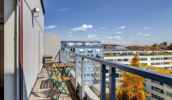 公寓 与 1 房间 | München-Schwabing | 70376 | Großer Balkon