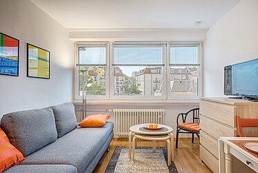Ludwigsvorstadt：一室一厅的精致公寓，环境安静且地处市中心——现可入住