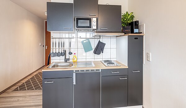 多层公寓 与 1 房间 | München-Haidhausen | 70482 | Graue Küche