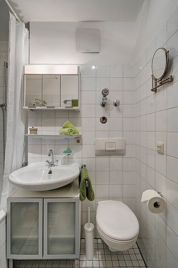 多层公寓 与 1.5 房间 | München-Lehel | 2107ML9 | Weiß gefliestes Bad...