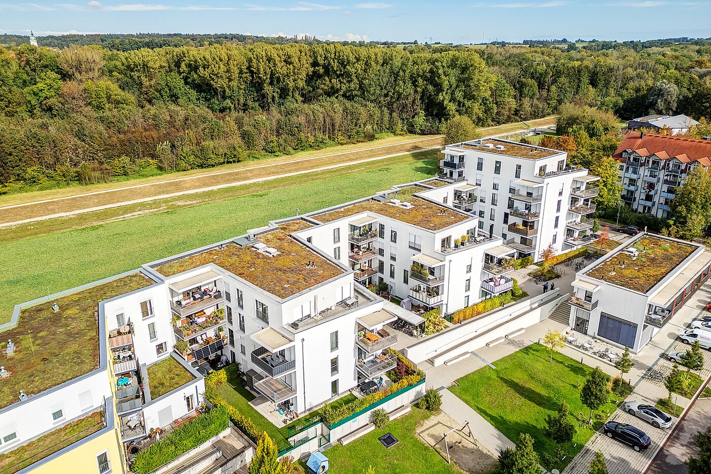 多层公寓 与 2 房间 | Freising | 70156 | Vogelperspektive