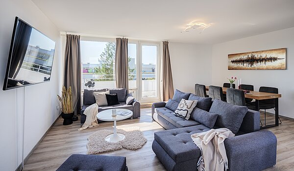 露台公寓 与 3 房间 | München-Berg am Laim | 704511 | Wohnbereich